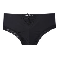 여성 팬티 섹시한 여성 란제리 솔리드 컬러 저층 레이스 속옷 원활한 슬립 속옷 부드럽고 편안한 활 팬티