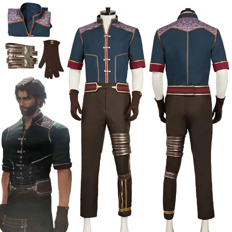 jayce-arcane-saison-2-cosplay-fantasia-costume-vert-fonce-epissage-ensemble-deguisement-pour-garcons-hommes-adulte-halloween-carnaval-fete-costume