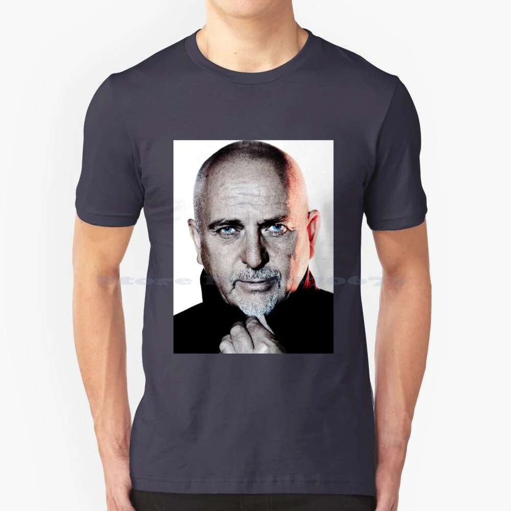 Peter Gabriel-Poster Classic T-Shirt T Shirt 100% Cotton Tee Peter Gabriel