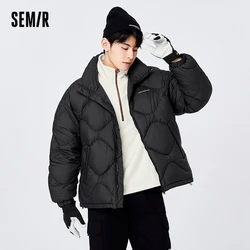 Jaqueta semir masculina, com três provas, leve e quente, top que combina com tudo, marca de maré letra, novo, inverno, 2022