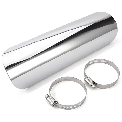 Imagen 1 del producto Protector de tubo de escape para motocicleta, cubierta de protección térmica, silenciador, cubierta antiescaldado para Harley, Honda, Yamaha, personalizado