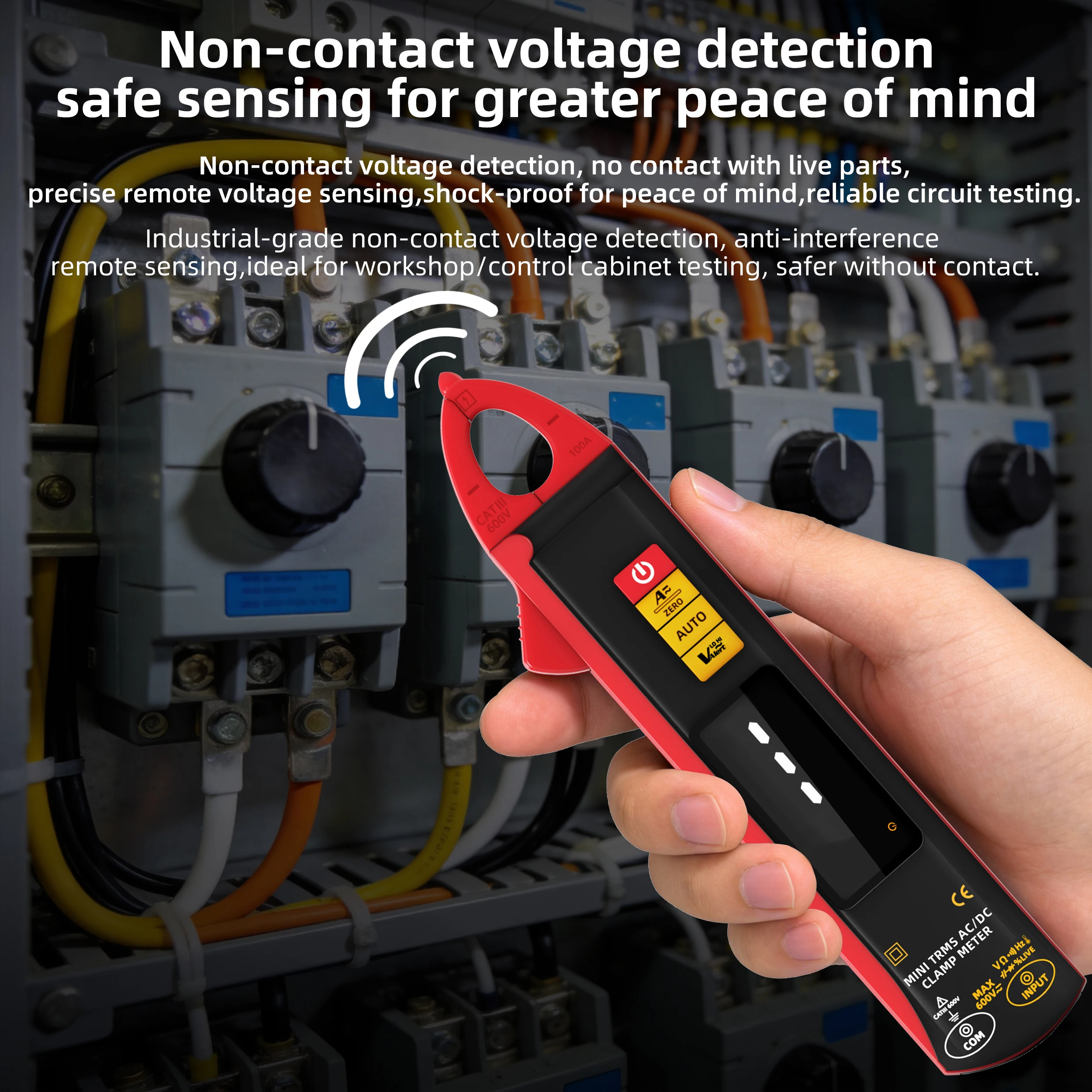 

1mA High-Precision Ammeter Pliers True RMS DC AC Current Car Repair Electrical Temp Tester Multimeter BSIDE Digital Clamp Meter