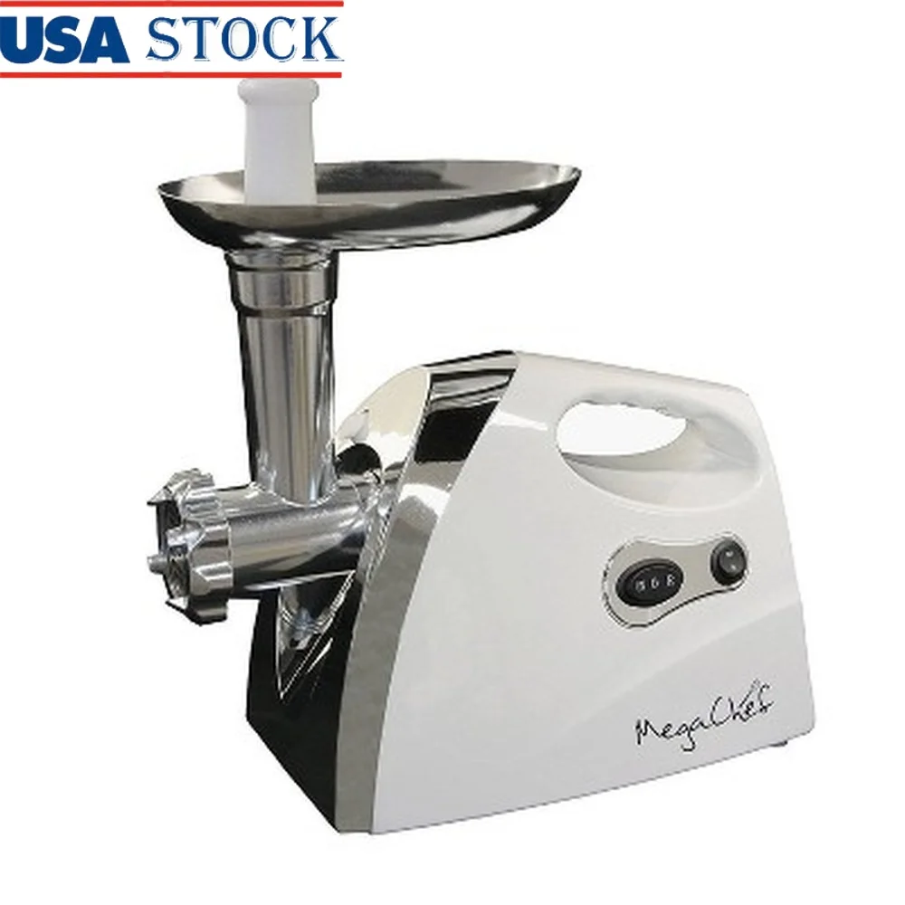 مفرمة لحم أوتوماتيكية قوية بقدرة 1200 وات، محضر طعام من الفولاذ المقاوم للصدأ، نظام محرك معدني بالكامل، أجهزة المطبخ للاستخدام المنزلي