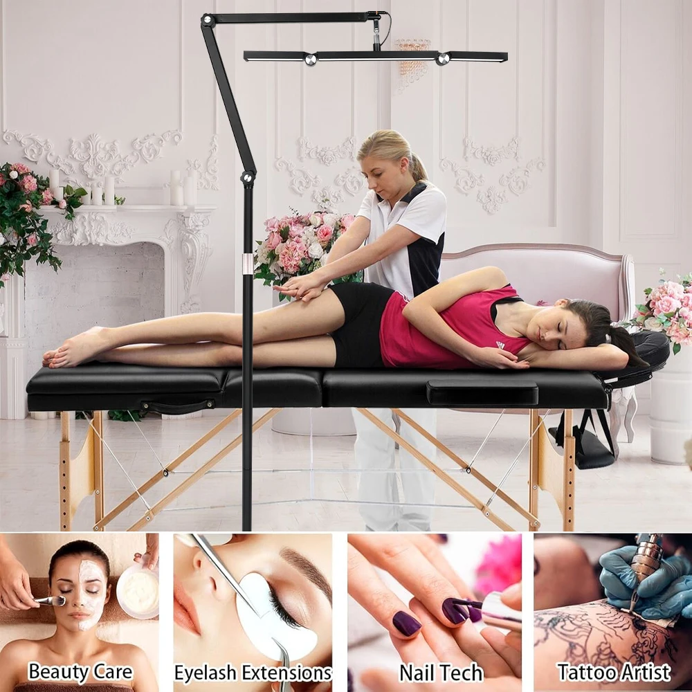 26 ZOLL Halbmondlicht Halbmond Stehlampe mit Halter 360 ° Rotierender Lichtkopf für Wimpernverlängerungen, Tattoo-Hautpflege-Augenbrauen – Detail 1