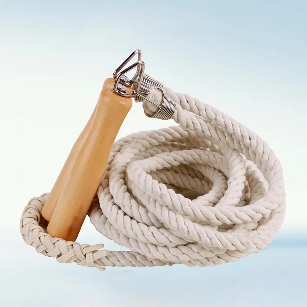 3/5/7/10m Thick Rope Electroplated Spring Group Skipping Rope Wooden Handles School Collective Long Jump Rope Sports Equipment