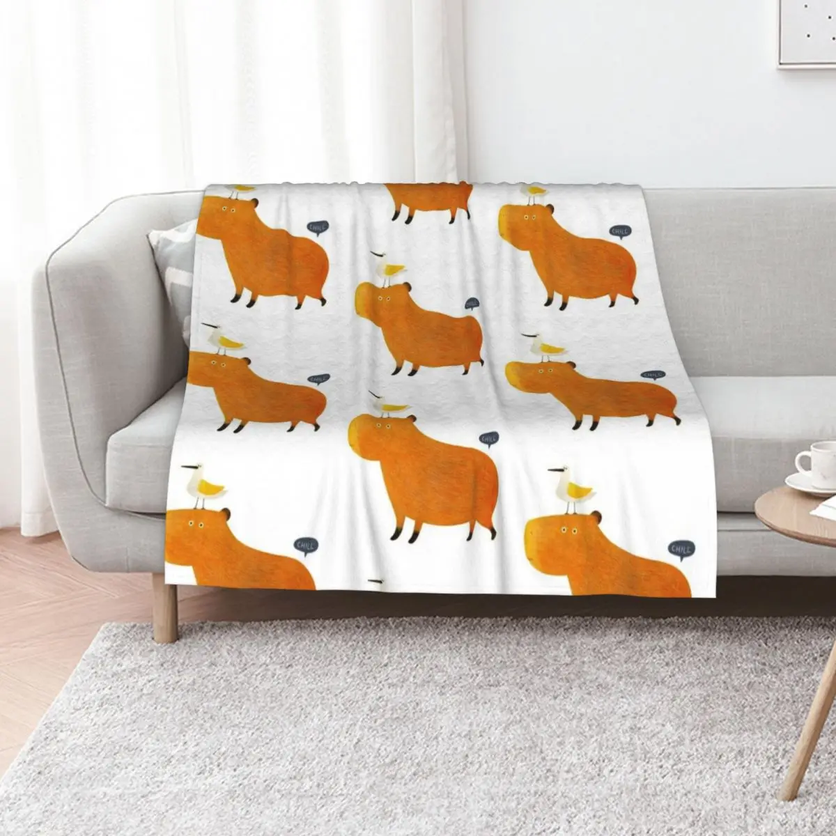 

Hapybara Capybara Throw Blanket Nap heavy to sleep Soft Plush Plaid Decorative Throw Blankets