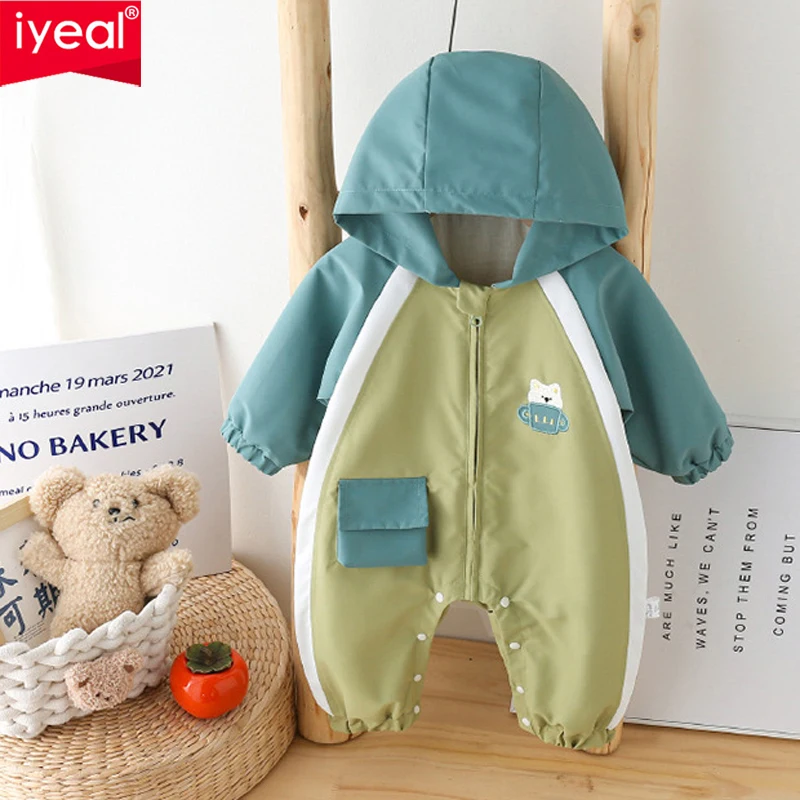 IYEAL Baby Jumpsuit Outdoor Wear One Year Old Baby Clothes Super Cute Spring And Autumn Clothing Korean Version Newborn Jacket