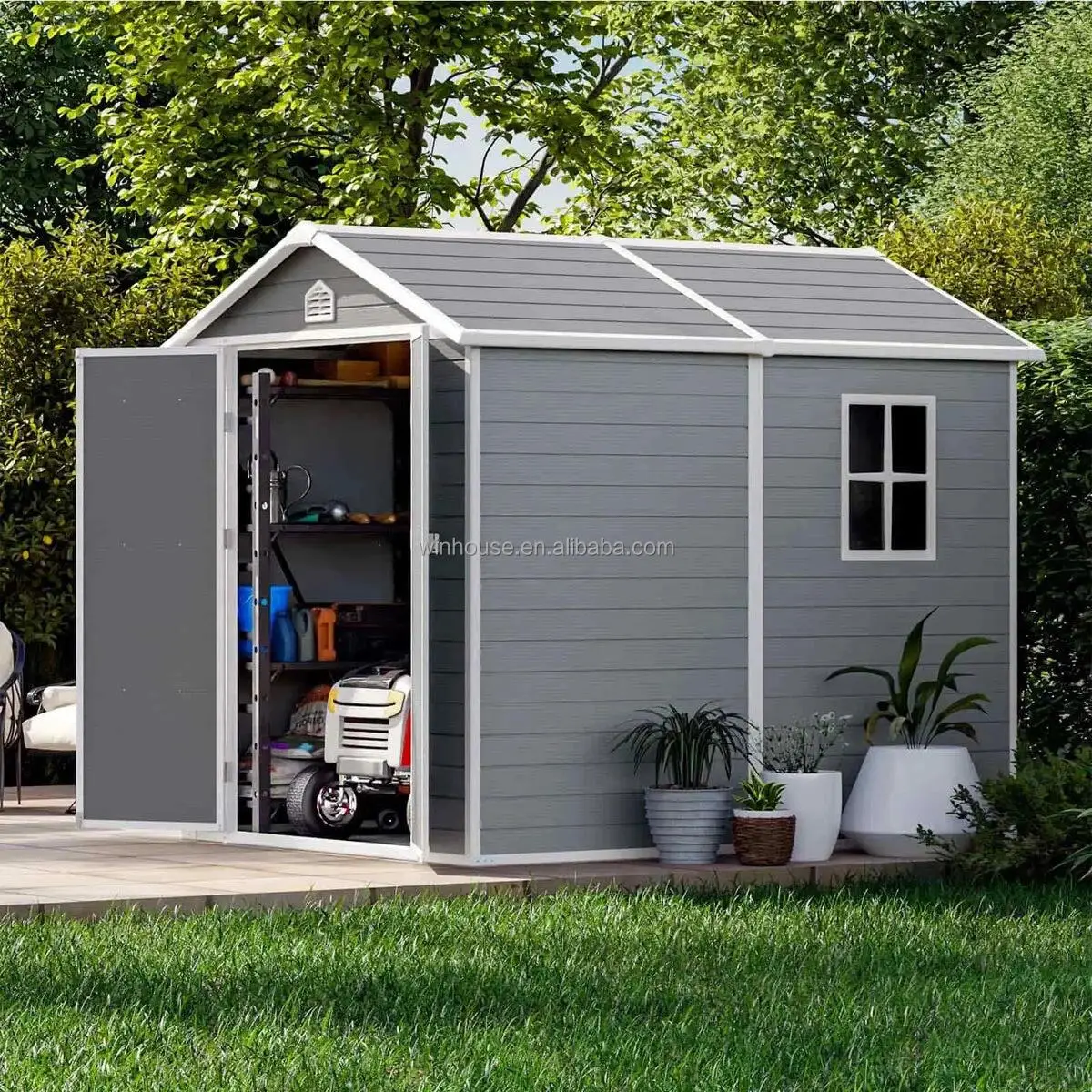 

Customized Outdoor Tool Shed Backyard Garden Steel Metal Storage Sheds Car Garages Shed