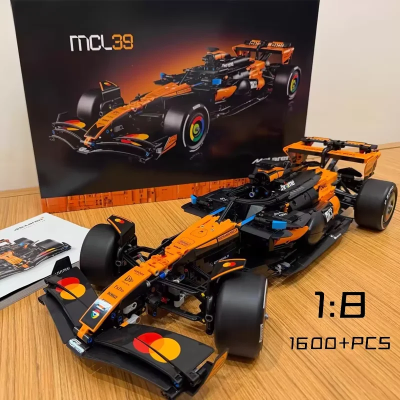 New Orange MCL39 Sports Car Building Blocks Set Technical DIY Model Gift for Kids Boy STEM Educational Toy For Kid Birthday Gift