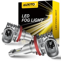 AUXITO 2Pcs H8 LED Canbus Fog Light H10 9005 HB3 9006 HB4 H11 Headlight Bulbs 6500K White No Fan for BMW 1 3 5 7 series X1 X3 X5