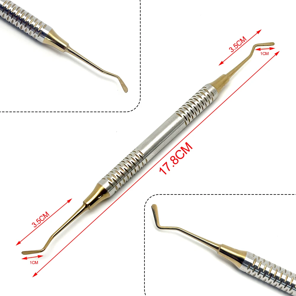 

Stainless Steel Dental Mixing and Application Spatula for Composite Resin Fillings Double Head Design