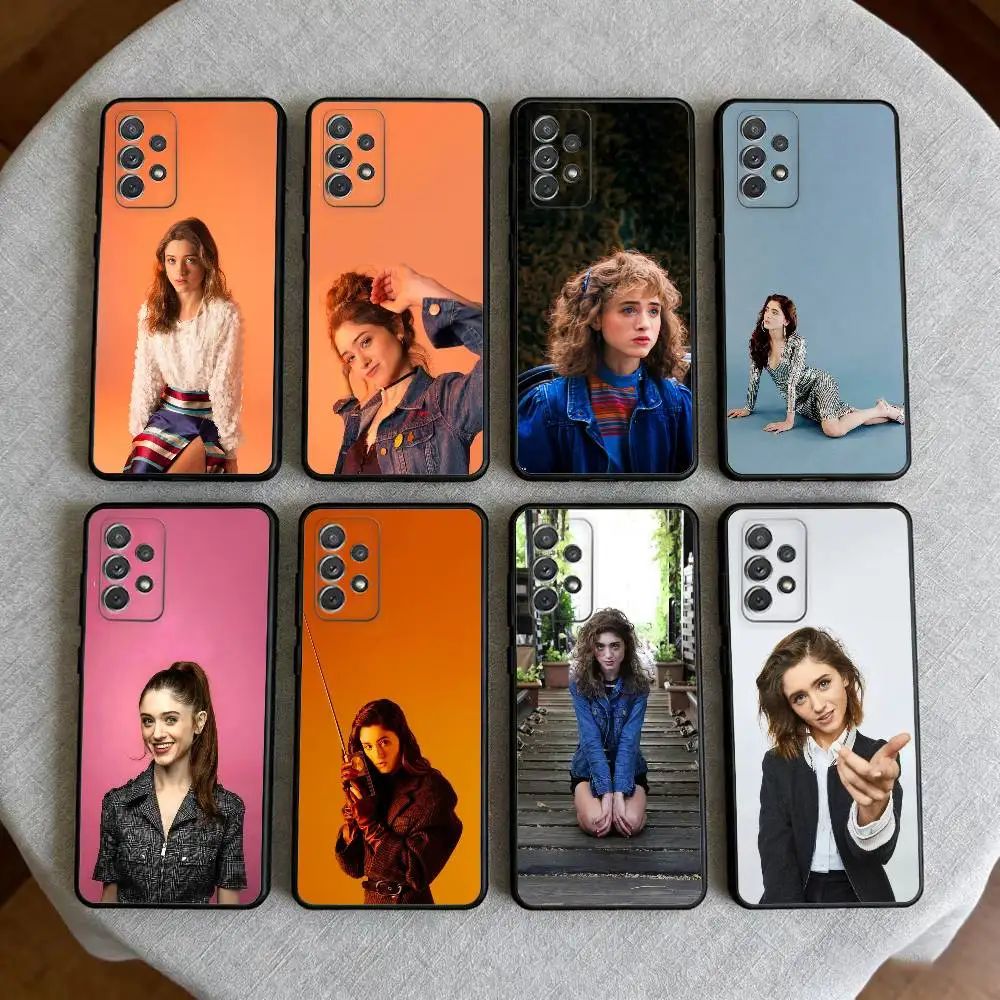 

Film S-Star N-Natalia Dyer Phone Case For Samsung Galaxy A73,A72,A71,A70,A53,A52,A51,Soft Silicone Black Cover