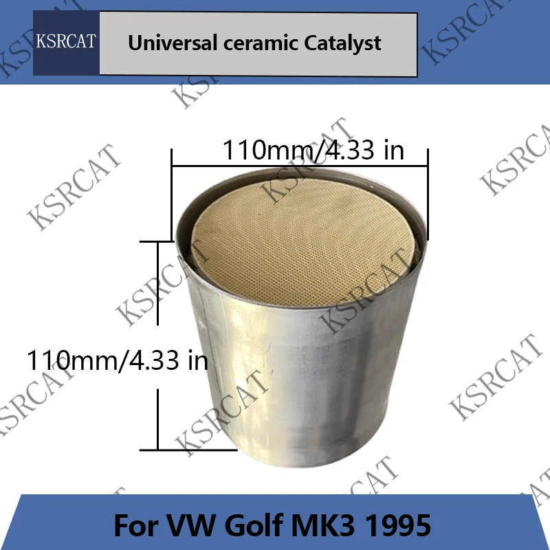 

Europe 3 Universal 400 Catalyst Cell 110*110MM Catalytic Converter Ceramic Universal Car for VW Golf MK3 1995