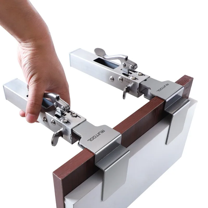 2 PCS Push-on Quick Drawer Clamps Adjustable Telescopic Retaining Clamps Pullout-Free Drawer Mounting Fixture Aids