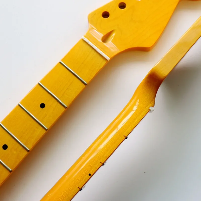 21 22 Bünde Ahorn E-Gitarrenhals Griffbrett Gitarrenteile Saiten Gitarre Musikinstrumente Zubehör – Detail 2