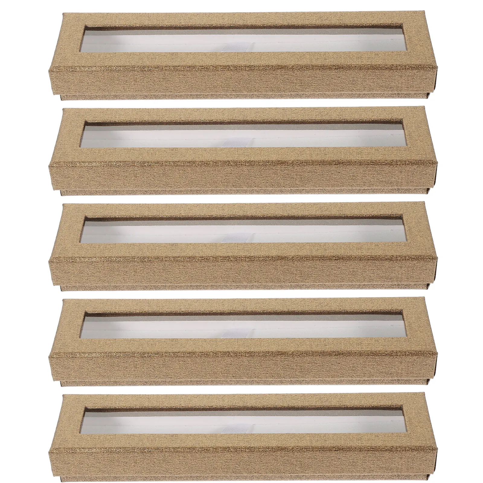 

5 Pcs Ballpoint Pen Signing Box Container Empty Presentation Boxes Packaging Bags Packing Case for Pens Pencils