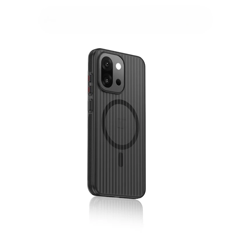 Etui na OnePlus 15 15R Luxury Grating Magsafe PC Back Cover przyjemne w dotyku, kompatybilne z ładowaniem bezprzewodowym Funda dla OnePlus 15r — zdjęcie produktu 5