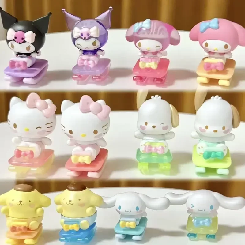 

Sanrio Rocking Series Blind Box Mini Figure Ornament Hellokitty Kuromi Cinnamoroll Pompompurin Desktop Decoration