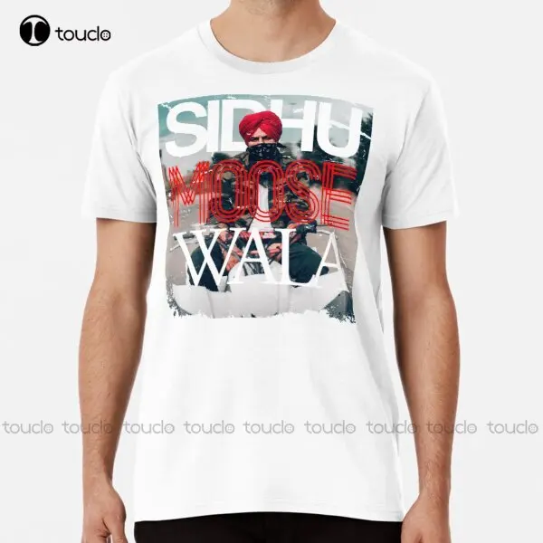 Sidhu Moose Wala Vintage Style Premium T-Shirt Mens Compression Shirt Custom Aldult Teen Unisex Digital Printing Tee Shirts New