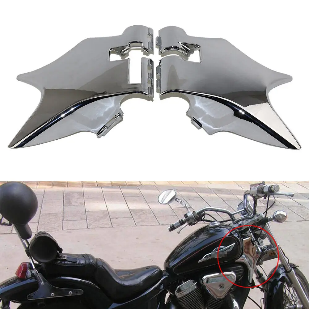 

Для Honda Shadow VT VLX 600 STEED 400 1988-1998 1999 2000 2001-2002 мотоциклетная Шейная крышка телескопической искусственной кожи боковая защита рамы