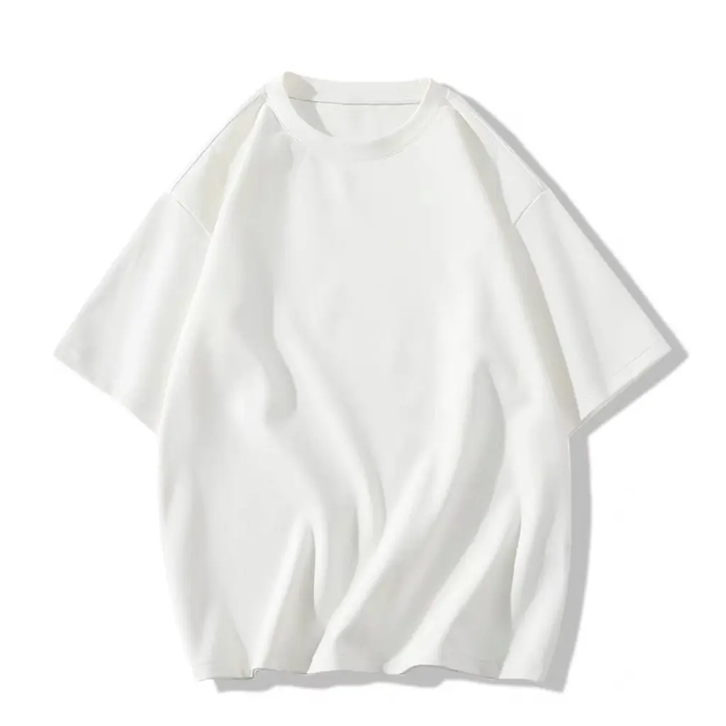 

Unisex Heavy Cotton Summer T-Shirt Jacket Short Sleeve plus Size Bottoming Shirt Fashionable Student Clothing for Men And Women