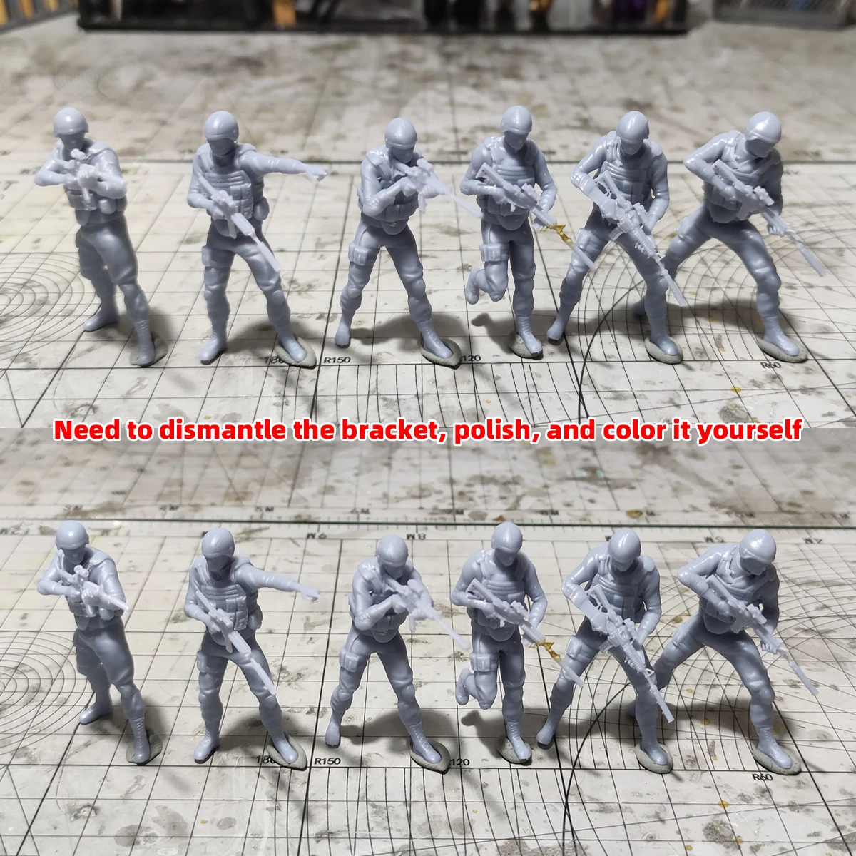 1/35 1/48 1/72 Maßstab Modellbausatz 3D Harz Miniatur-Soldatenfiguren US Marines Unbemalt Unmontiert Diorama – Detail 1