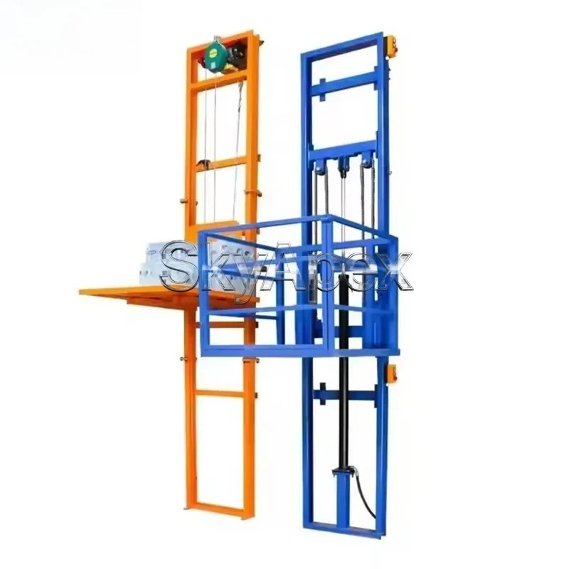 Factory Direct 2026 Standard Hydraulic Home Lift Steel Structure 0.5-1 Ton Load 2-6M Height Small Indoor Warehouse Goods Lifting