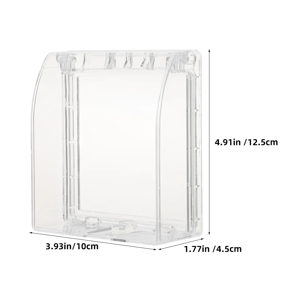 Capa Transparente Campainha Chuva, Protetor para Exterior, Transparente, Protetor, 2 Pcs