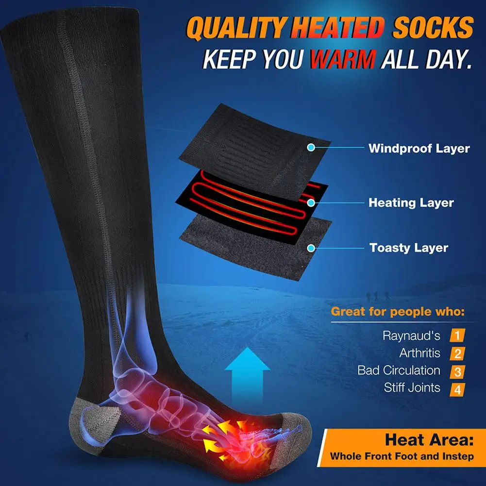 

Remote Control Heated Insoles Warm Feet Pad Electric & Thermal Mat Heating Insole & Socks for Winter