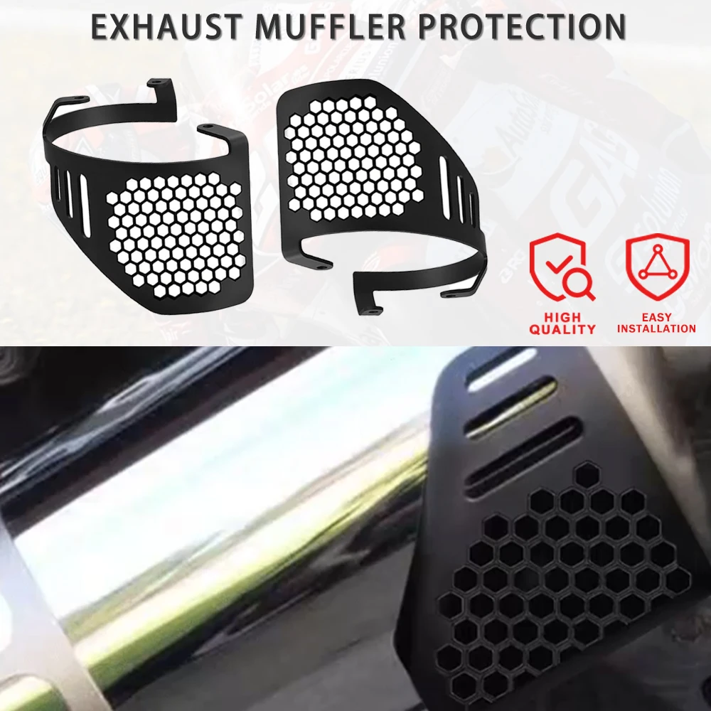 

Motorcycle Accessories Exhaust Muffler Protection Cover For BMW R1200GS R1200 GS R 1200GS ADVENTURE ADV 2005-2013 2012 2011 2010