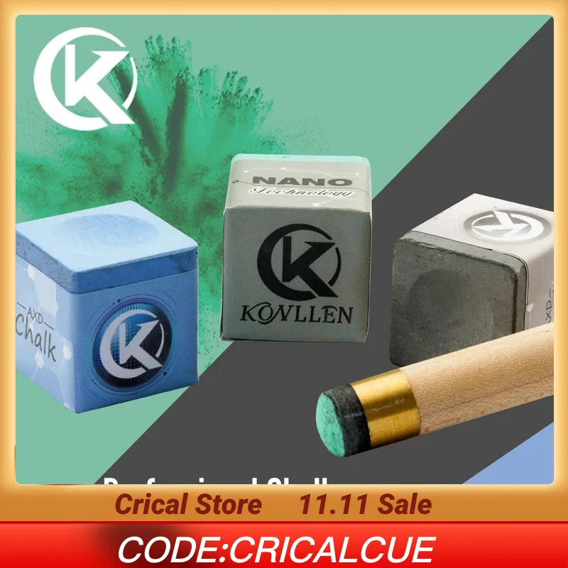 

KONLLEN-Кильярдные мелки, Мел для кия, Калом для снукера, Высокое качество, Легко на порошке, Порошок, Аксессуары для бильярда, Средний, Маслянистый