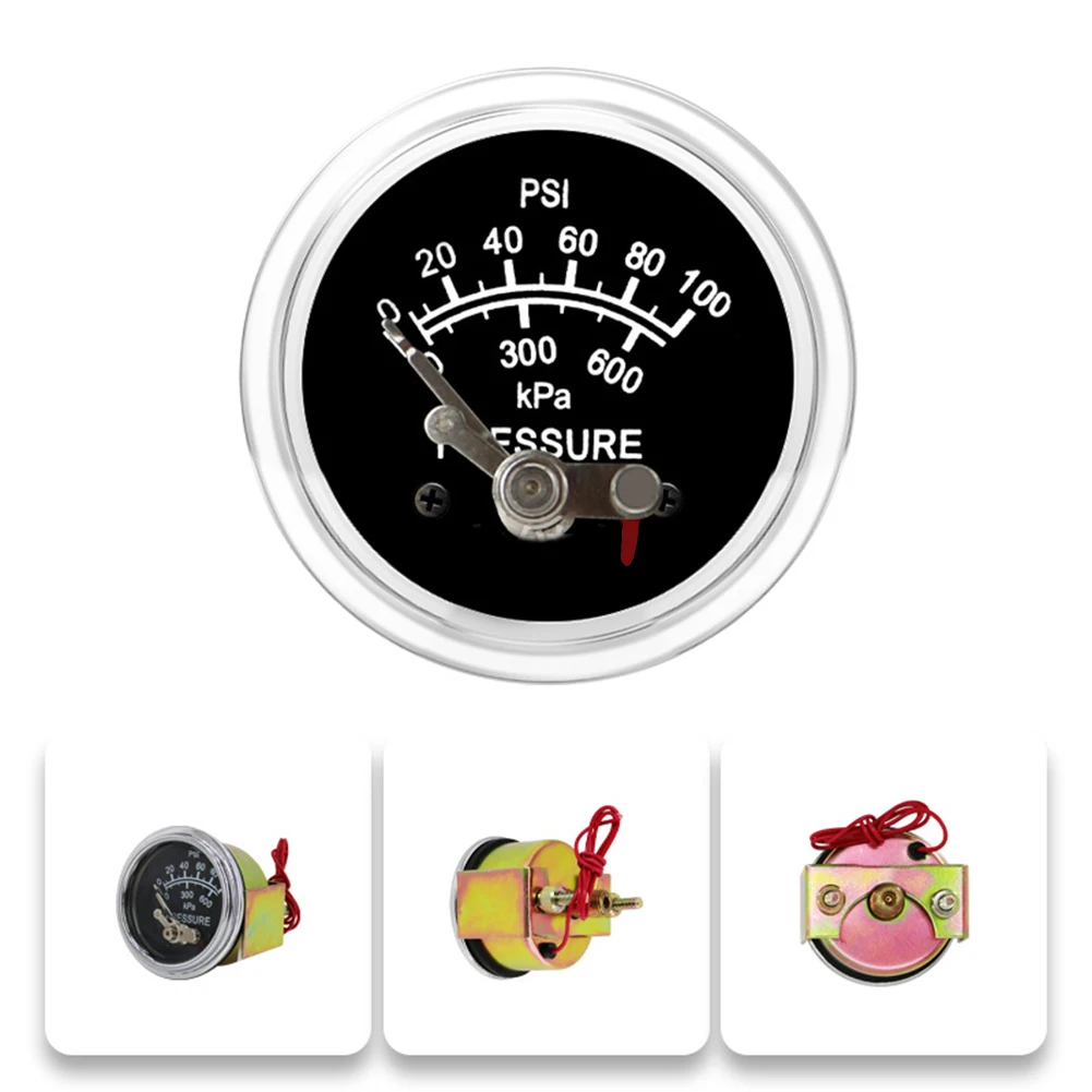 Oil Pressure Gauge 0 to 100 Psi Chrome Plated with A20PE10 for Cars Engine Monitoring Providing Reliable Oil Pressure Readings