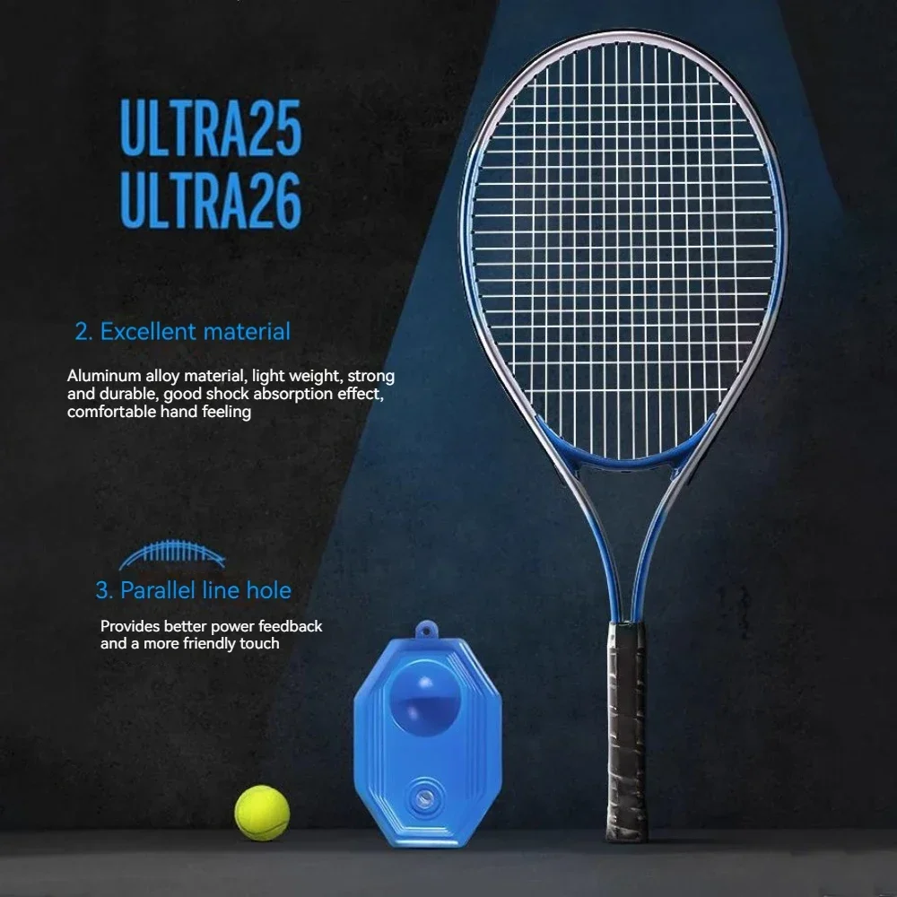 Tennis Rackets for Adults Outdoor Single Sports Exercise Professional Tennis Racquet Set Portable Engineering Design