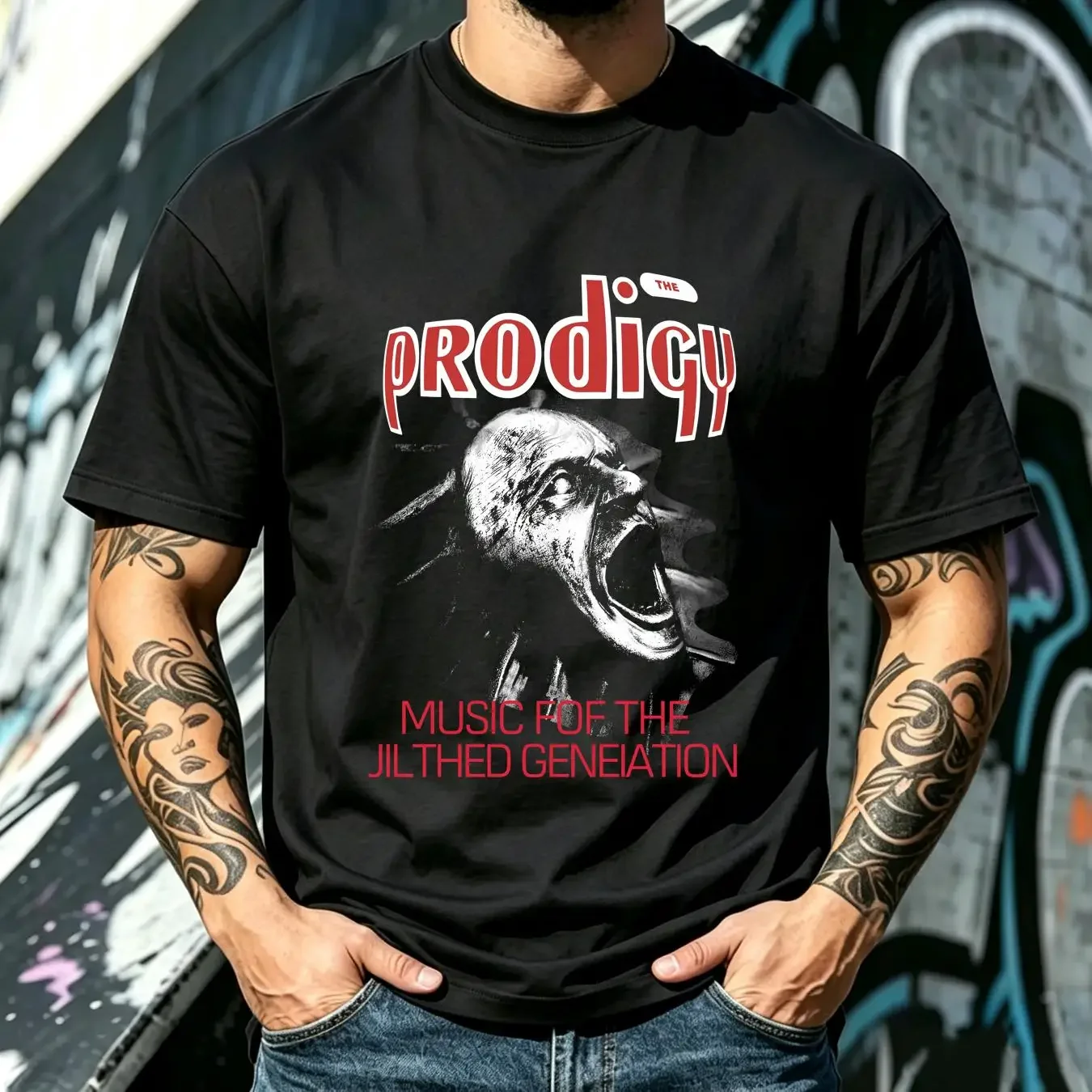 washed T Shirt The Prodigy band vintage black short sleeve full size S to 5XL TT8485 long or sleeves vintage Washed Soft