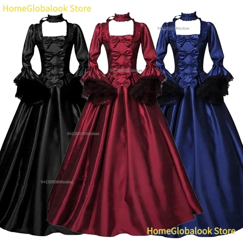 Halloween Neues Retro-Kleid im Mittelalterlichen Palast-Stil, Elegantes Cosplay-Outfit für Prinzessin, Edle Dame und Königin, Vintage-Kostüm für Feiertagspartys als Geschenk