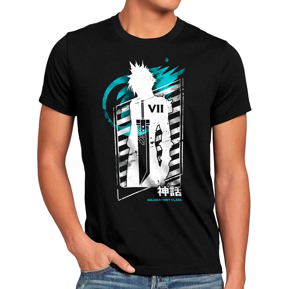 

Seventh Heaven 0406 Final Fantasy Gift t shirt for Gamer 100% cotton printed Short Sleeve Graphic clothes All size tops S-6XL