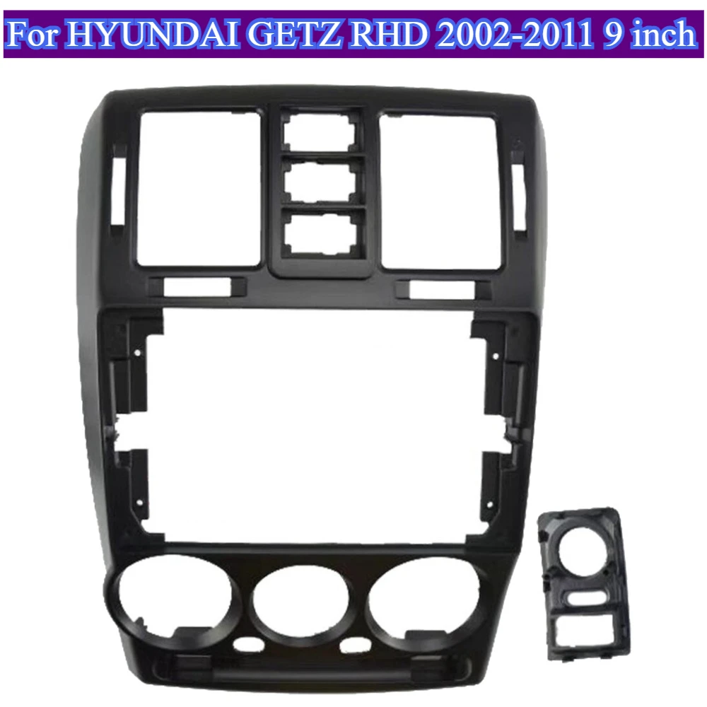 

Подвесная фаска для HYUNDAI GETZ RHD 2002-2011, 9-дюймовые автомобильные инструменты, комплект отделки приборной панели, рамка, стерео панель, безель