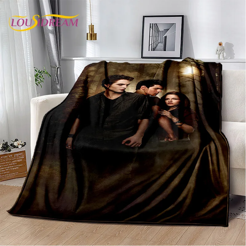 Twilight Saga Series Edward Bella Movie Soft Blanket,Soft Throw Blanket for Home Bedroom Bed Sofa Picnic Travel Cover Child 013
