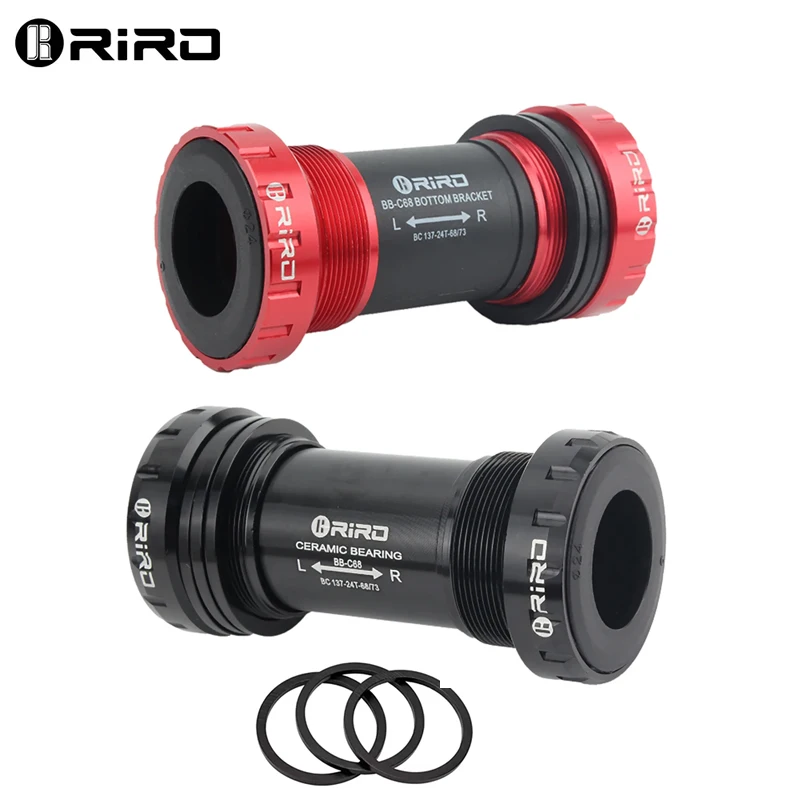 

Bicycle Ceramic Bottom Bracket BB68/BB92 68/73MM Threaded BB MTB Sealed Bearings Road Bike 1.37/24mm Shaft Univesal Parts