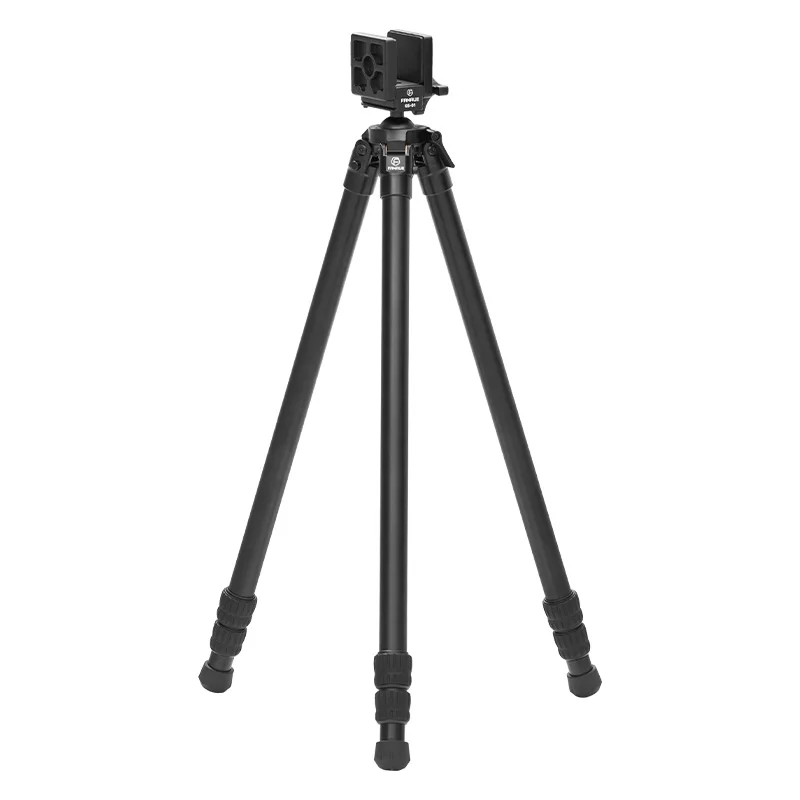 Outdoor Sport  Video Hunting Tripod With Spikes Load 30kg Aluminum Alloy Tripod With Shooting Saddle Adapterfor
