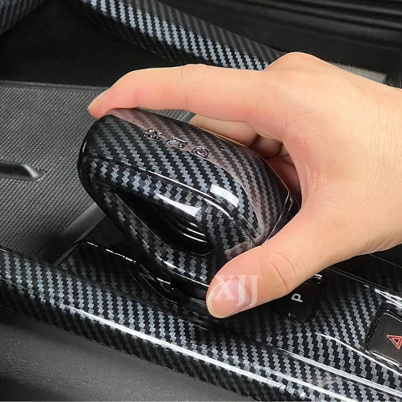 For Geely Boyue L Atlas FX11 2023 2024 2025 Carbon Fiber Car Gear Shift Knob Cover Gear Head Replace Cap Decoration