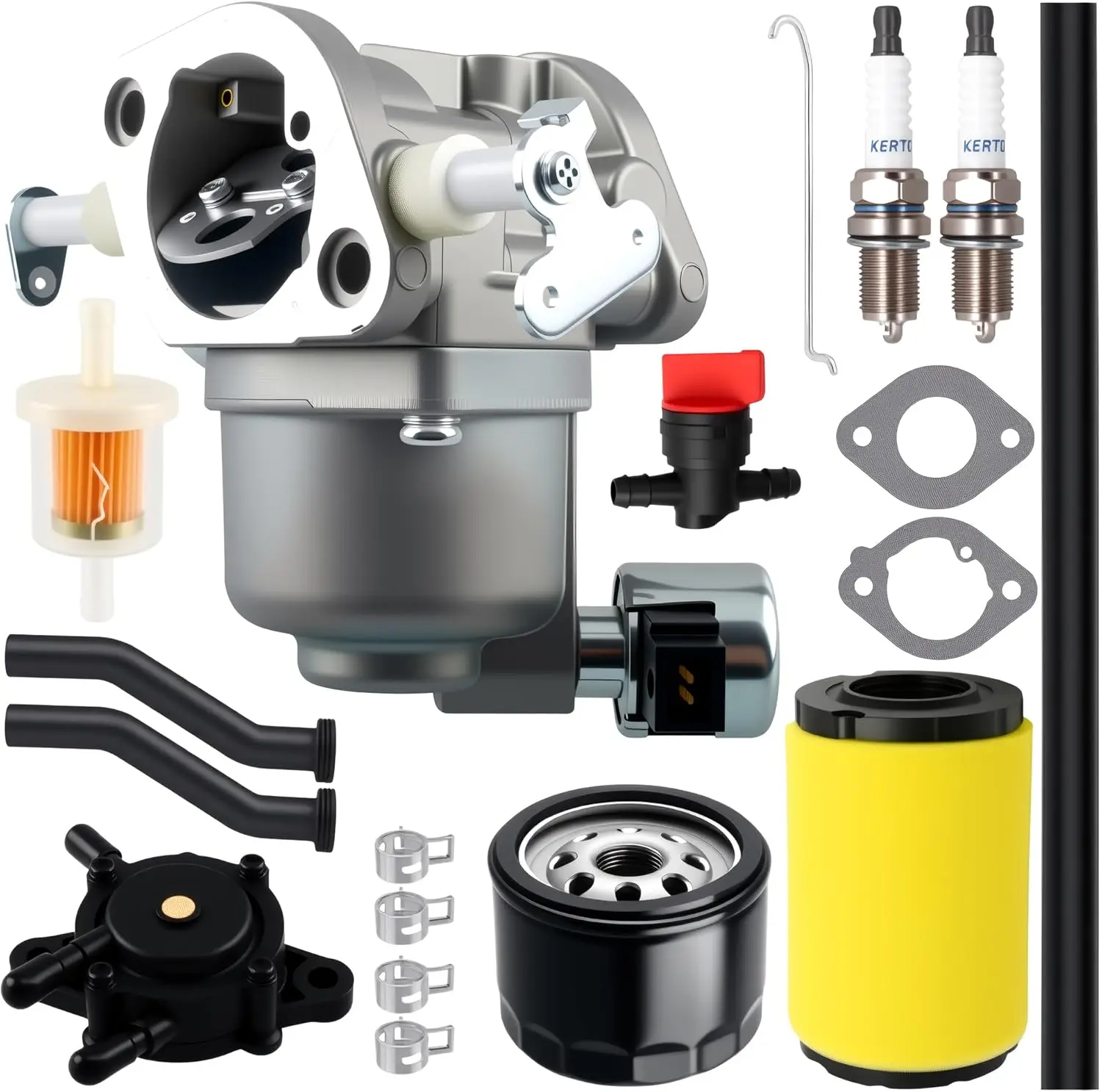 For YTA24V48 Carburetor Compatible with Husqvarna YTA 24V48 & YTA 22V46 Yard Tractor - Includes Air Filter, Oil Filter, Fuel Pum