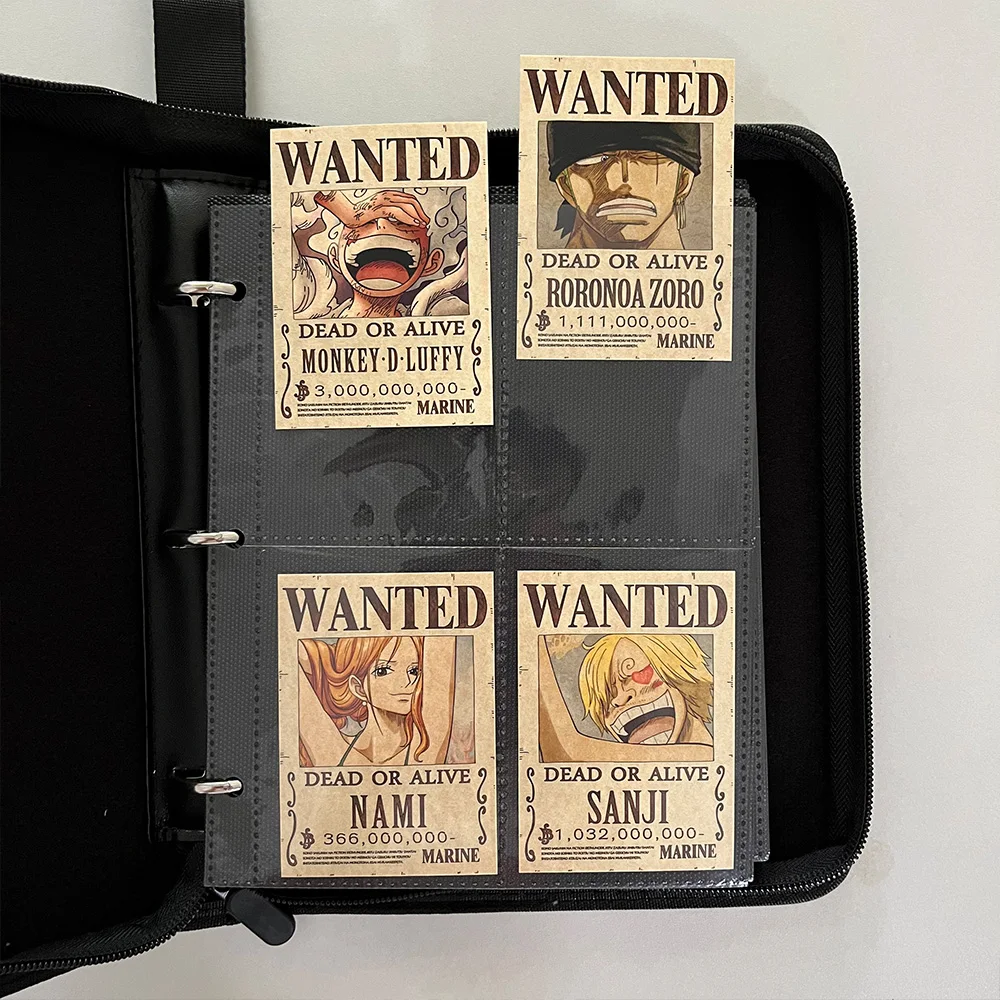 224Pcs One Piece Wanted Posters Cards Holder Collected Set Binder Collection Book Contains 224 Non Repeating Cards Toys Gifts