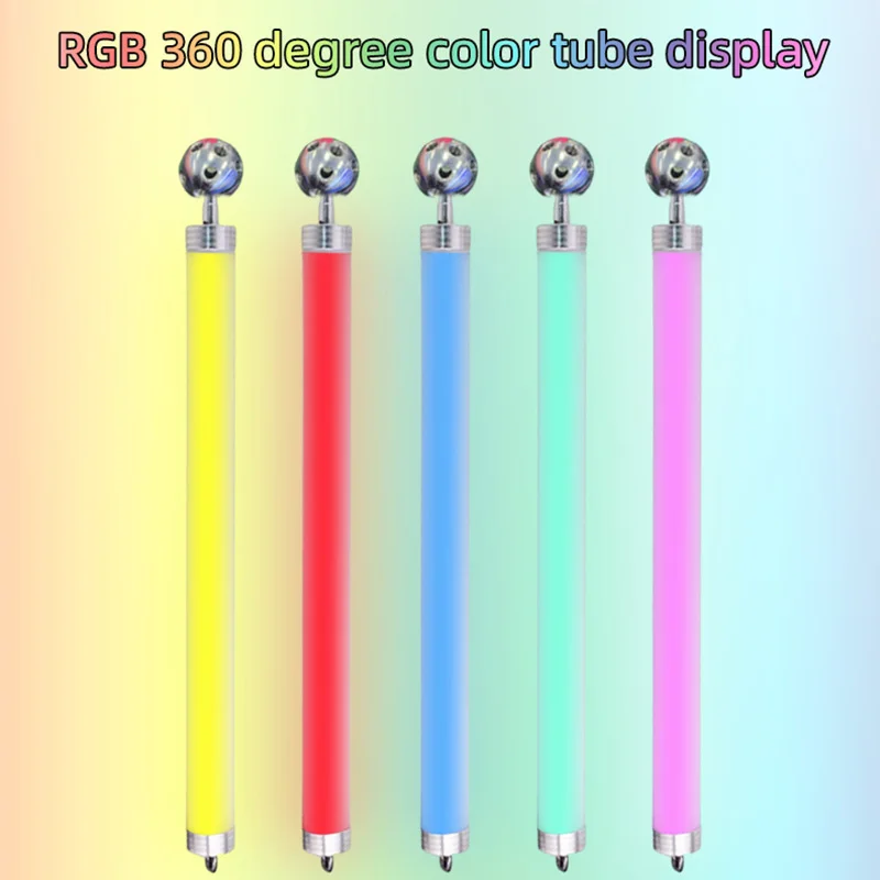 tubo colorido artnet do rgb 360 graus conduziu a forma multipla da barra do pixel dc24v d50 mm 3d conduziu o tubo do pixel para a fase do clube o 01