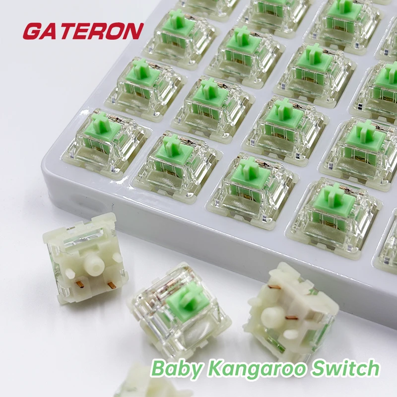 

Gateron Kangaroo Switch Mechanical Keyboard Tactile Switch 5Pin 59g Hot Swappable Mechanical Switches for Keyboard