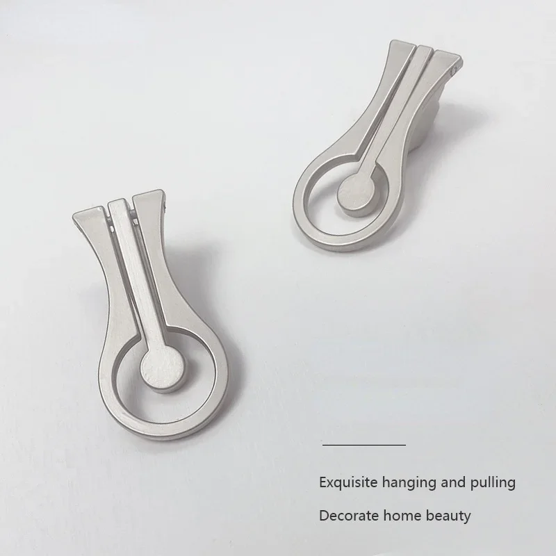 Simple Cabinet Door Zinc Alloy Handle Wardrobe and Cabinet Door Handle Drawer Hanging Handle Furniture Accessories
