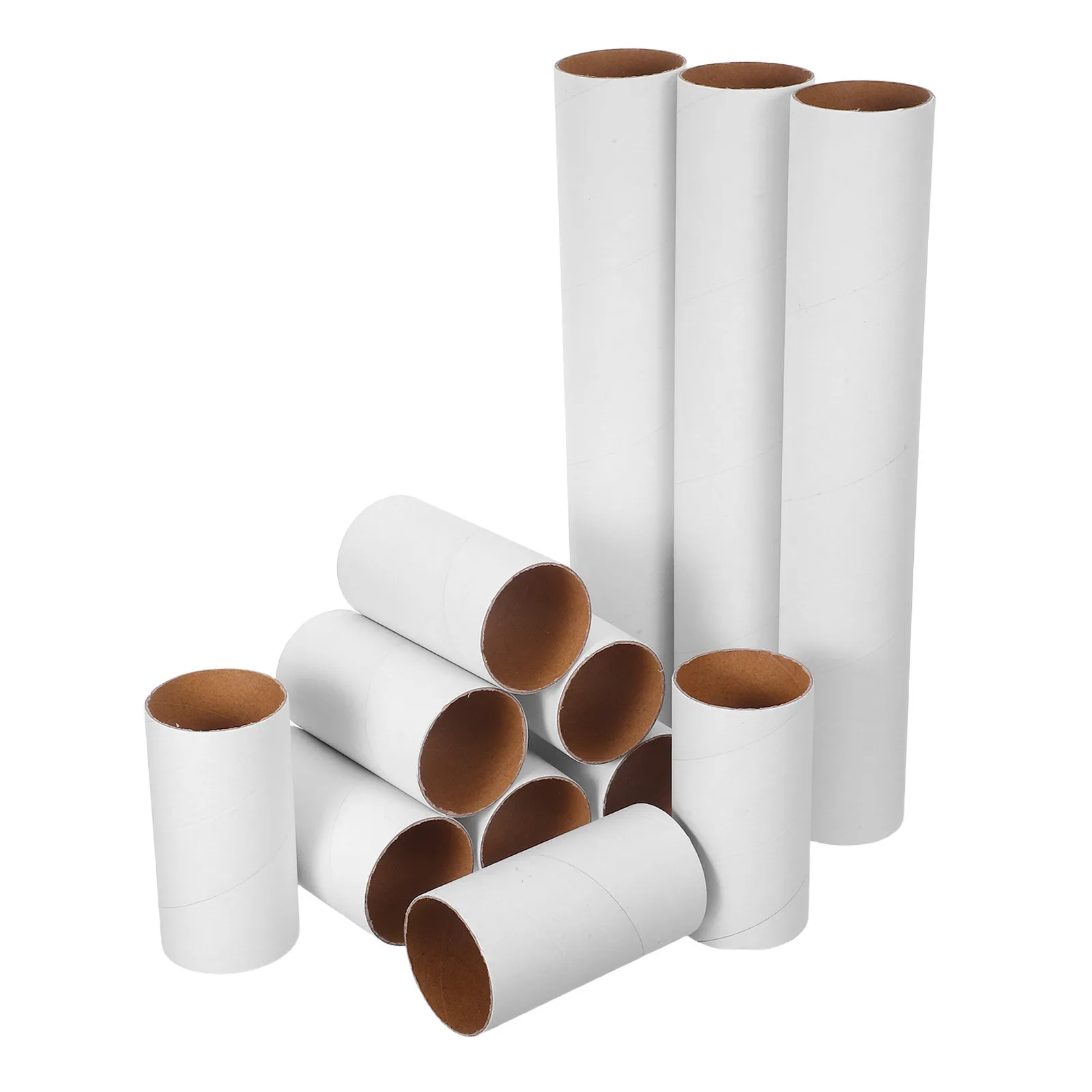 

12Pcs Creative Kraft Paper Tubes Blank Cardboard Rolls for DIY Crafts Adults Painting Supplies Coloring Paper Roll