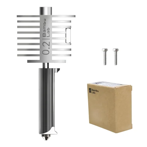 Imagen 2 del producto Bambu Lab Original 0,4 MM A1 mini conjunto de boquilla Hotend Kit 0,2 MM acero inoxidable 0,6 0,8 MM acero endurecido serie A1 piezas 3D