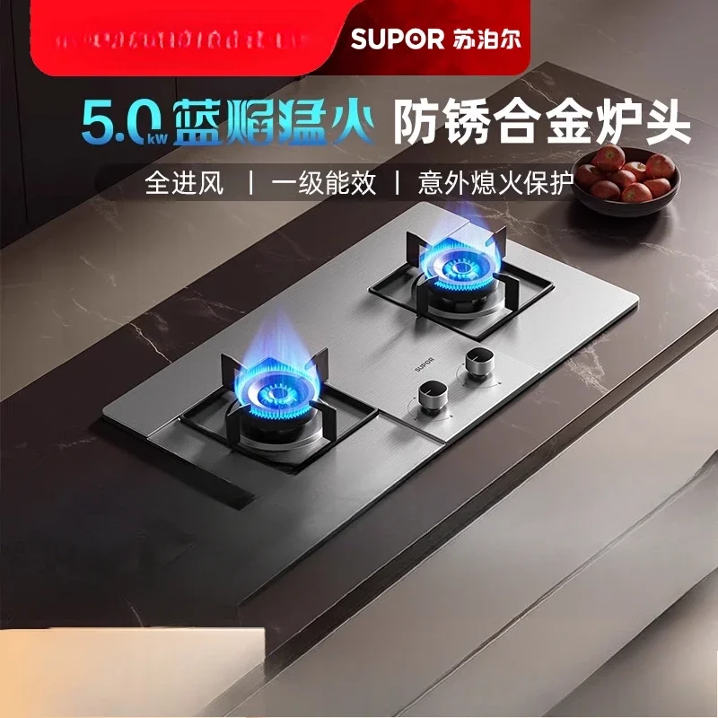 

Бытовая газовая плита с двойной конфоркой, газовая плита для агрегации, настольная кухонная плита