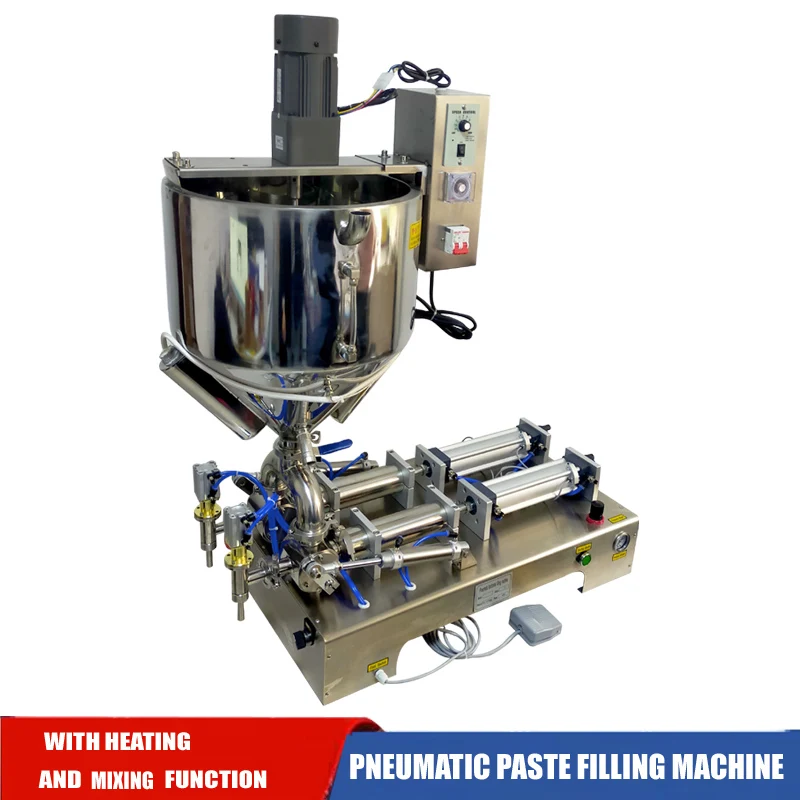 

Honey Sauce Filler Paste Filling Machine Pneumatic Piston Filler Hot Pepper Soybean Peanut Butter Filling Machine